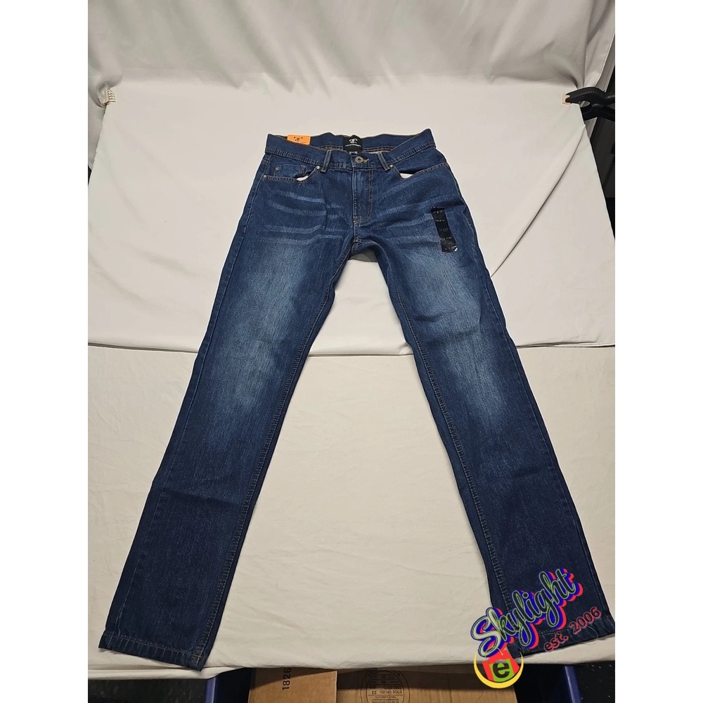 True Timber Men's Blue Straight Denim Jeans 100 Cotton Size‎ 32x32